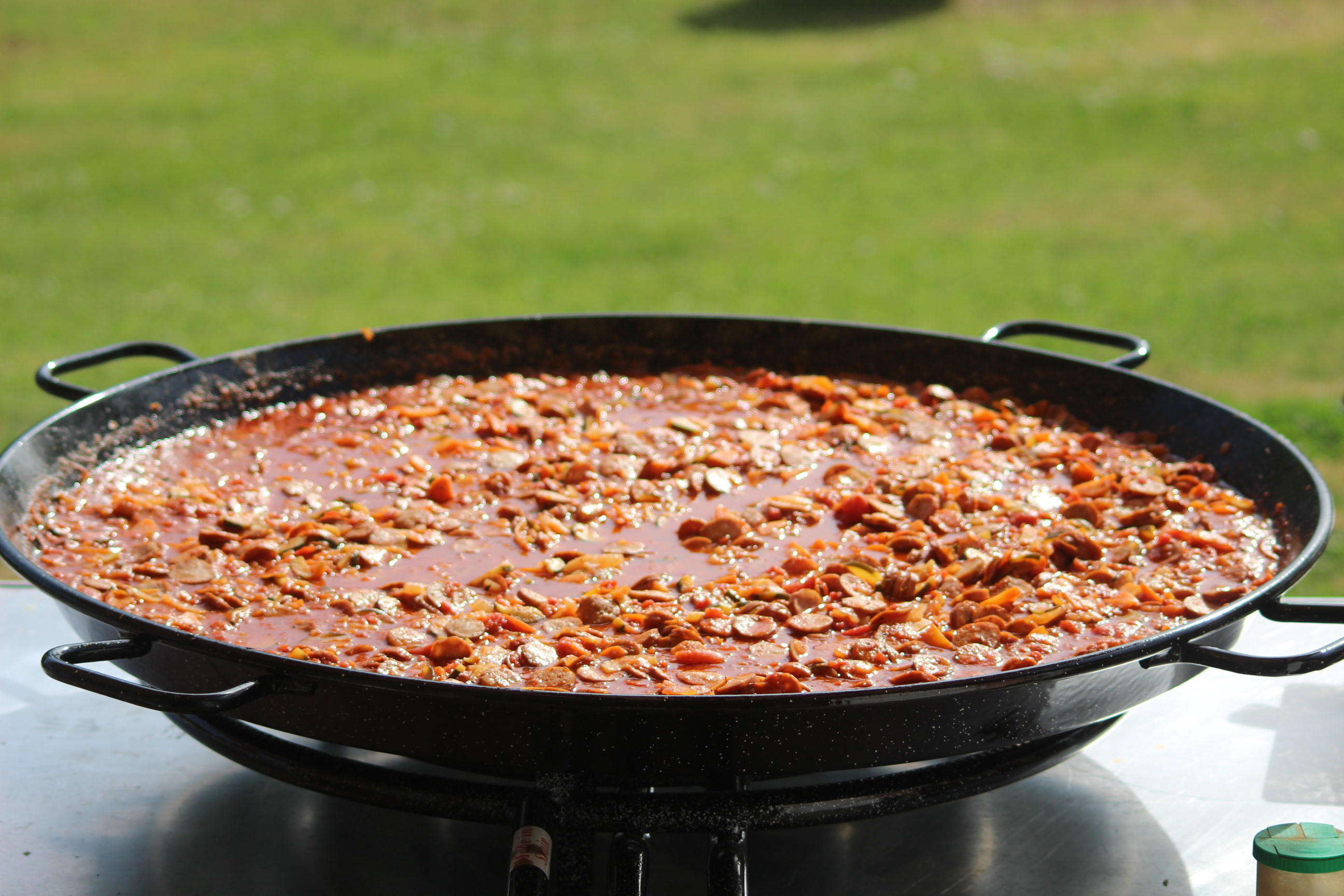 Préparation de plat festif