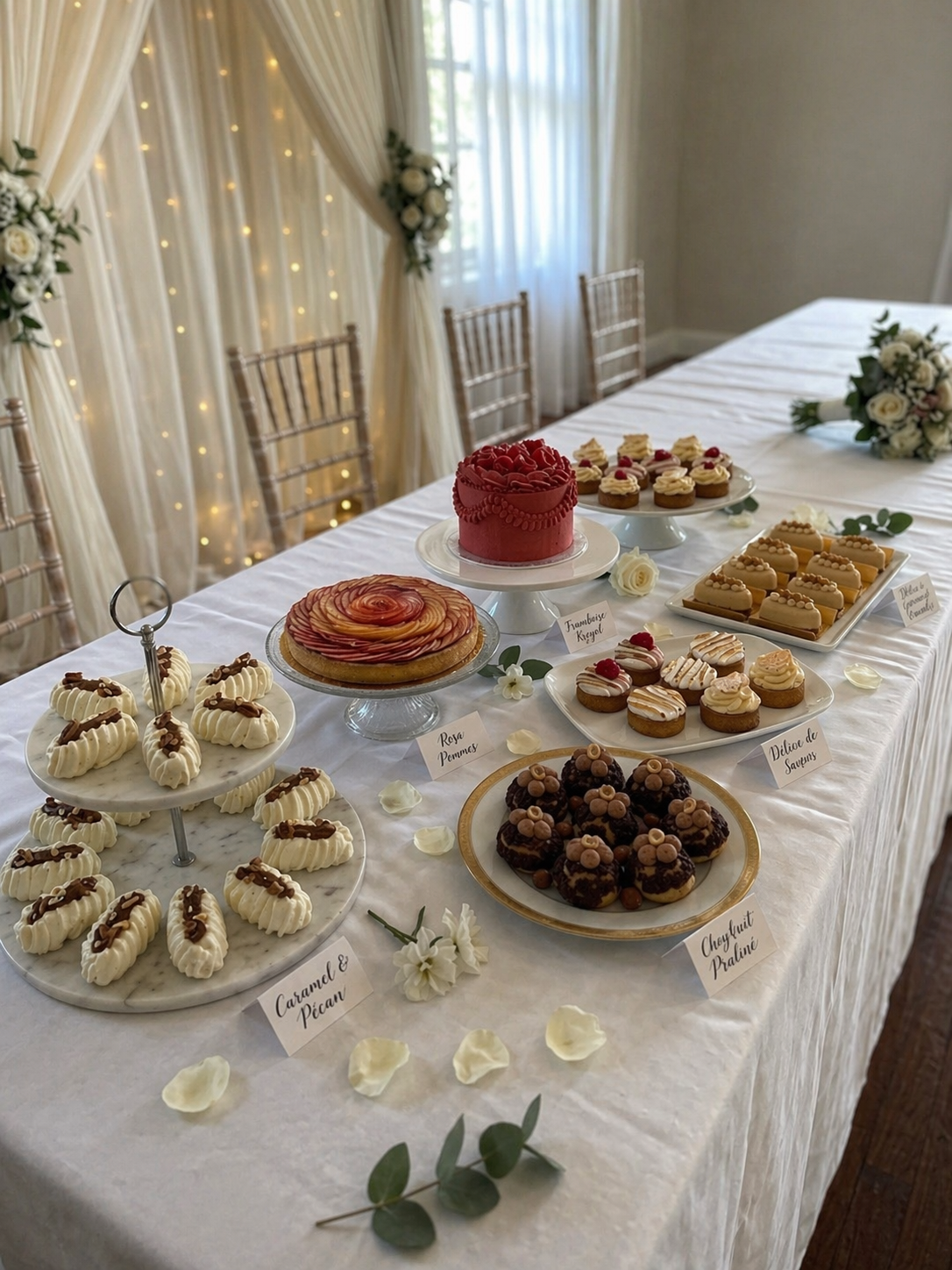 Grand buffet de desserts entreprise